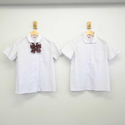 【中古】広島県 段原中学校 女子制服 4点 (ジャンパースカート・シャツ) sf057624