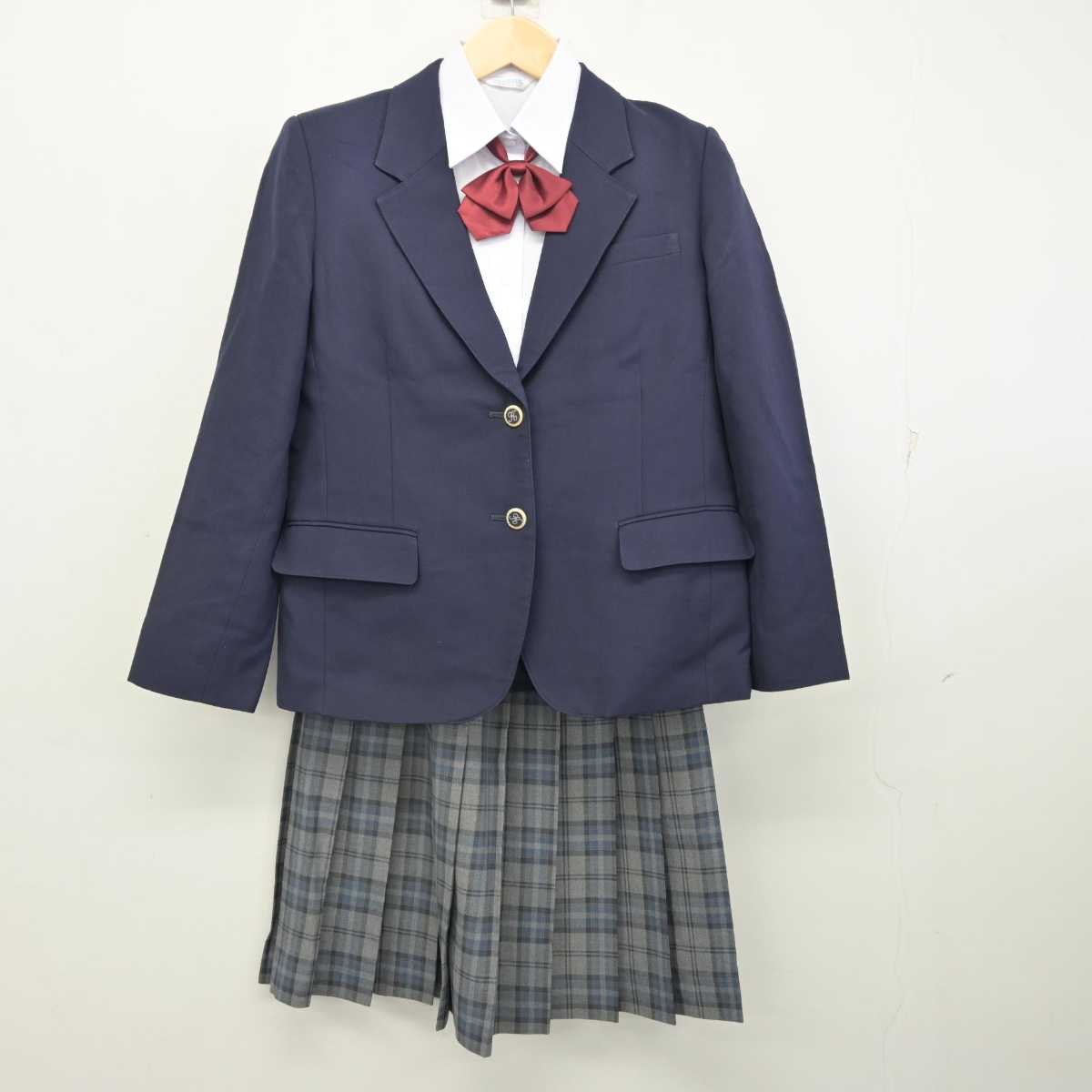 【中古】東京都 小山台高等学校 女子制服 4点 (ブレザー・シャツ・スカート) sf057625