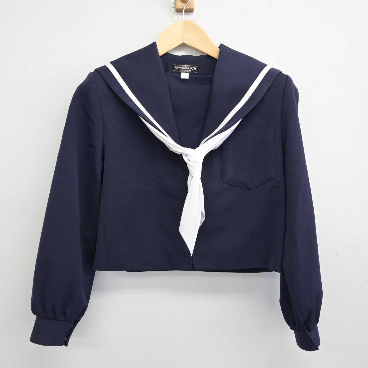 【中古】愛知県 富貴中学校 女子制服 3点 (セーラー服・スカート) sf057634