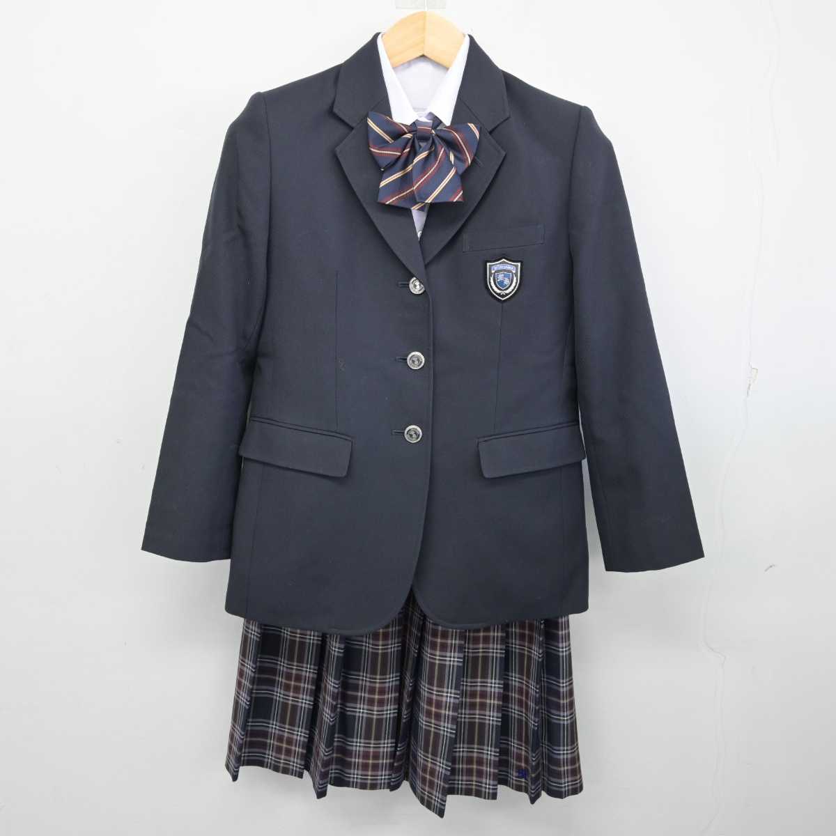 【中古】愛知県 守山高等学校 女子制服 4点 (ブレザー・シャツ・スカート) sf057644