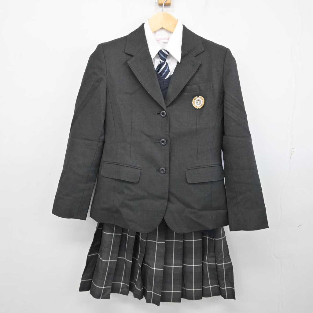 【中古】北海道 札幌厚別高等学校 女子制服 5点 (ブレザー・ニット・シャツ・スカート) sf057651