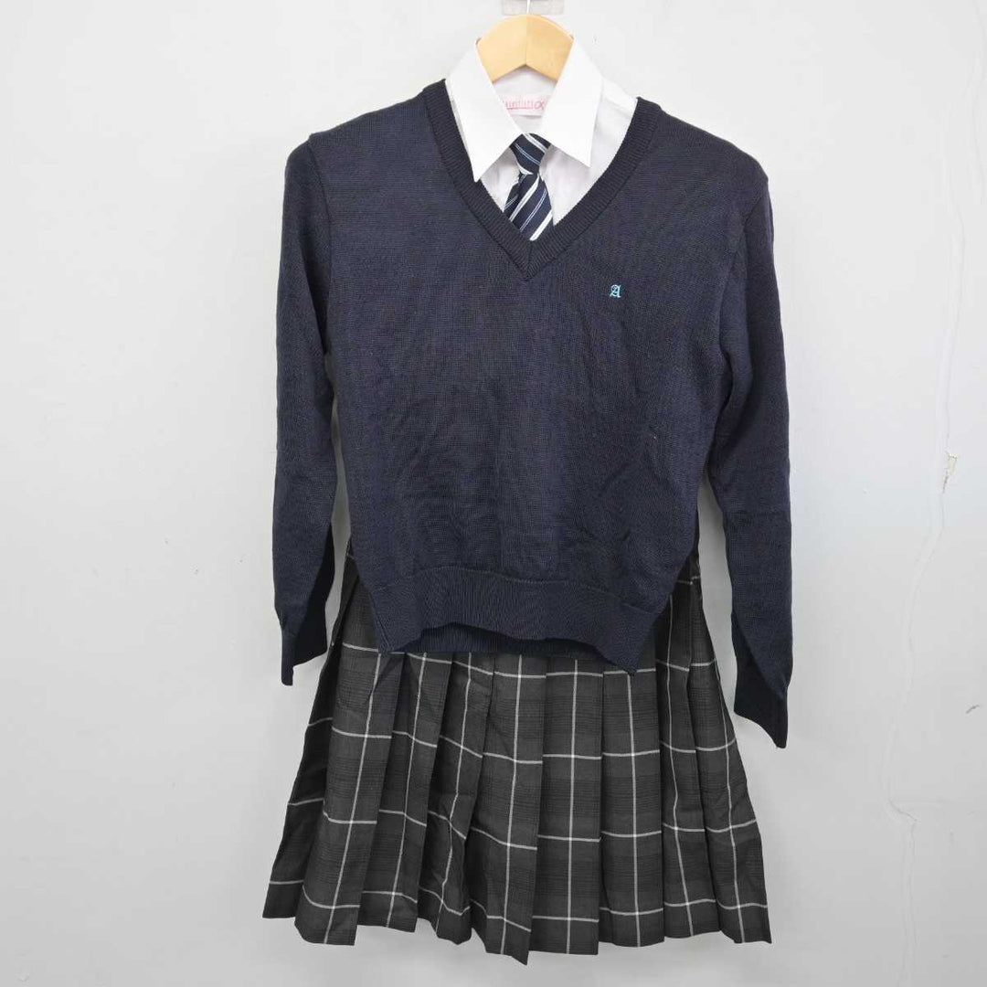 【中古】北海道 札幌厚別高等学校 女子制服 5点 (ブレザー・ニット・シャツ・スカート) sf057651 | 中古制服通販パレイド