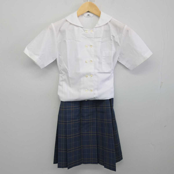 中古】岡山県 明誠学院高等学校 女子制服 2点 (シャツ・スカート) sf057668 | 中古制服通販パレイド