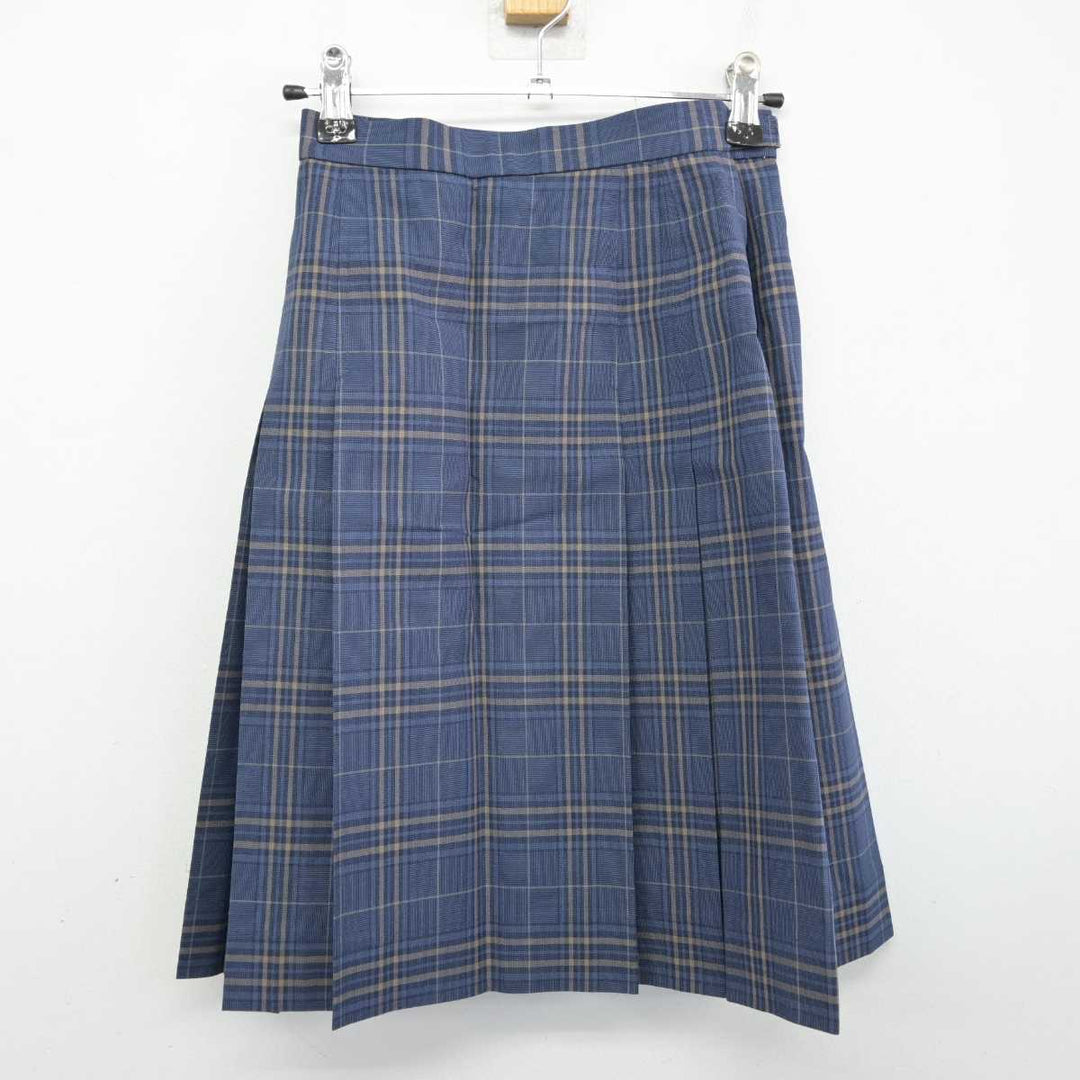 【中古】岡山県 明誠学院高等学校 女子制服 2点 (シャツ・スカート) sf057668