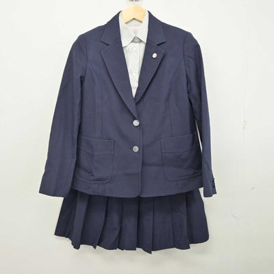 【中古】神奈川県 大和西高等学校 女子制服 4点 (ブレザー・シャツ・スカート) sf057671