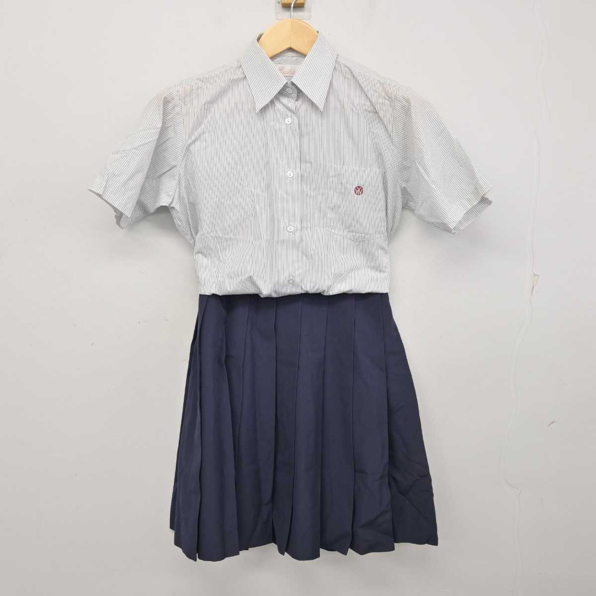 【中古】神奈川県 大和西高等学校 女子制服 2点 (シャツ・スカート) sf057672