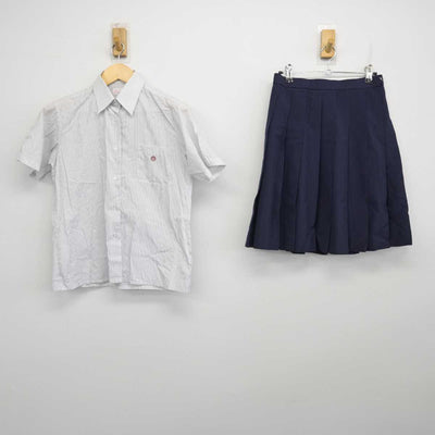 【中古】神奈川県 大和西高等学校 女子制服 2点 (シャツ・スカート) sf057672