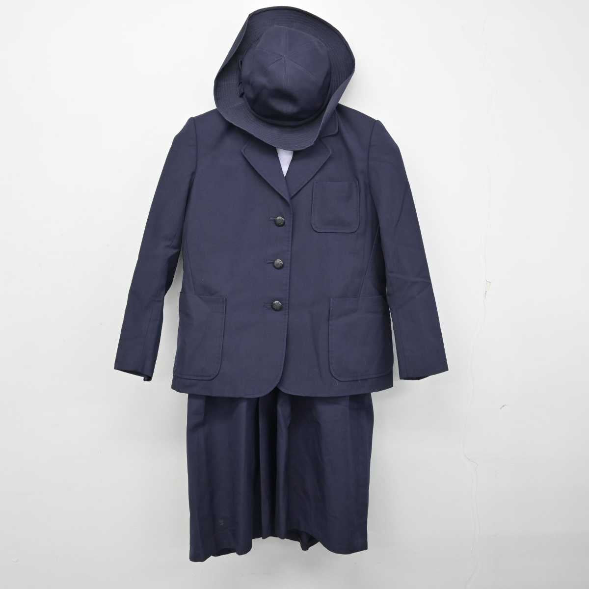 【中古】大阪府 追手門学院小学校 女子制服 5点 (ブレザー・シャツ・ジャンパースカート) sf057694