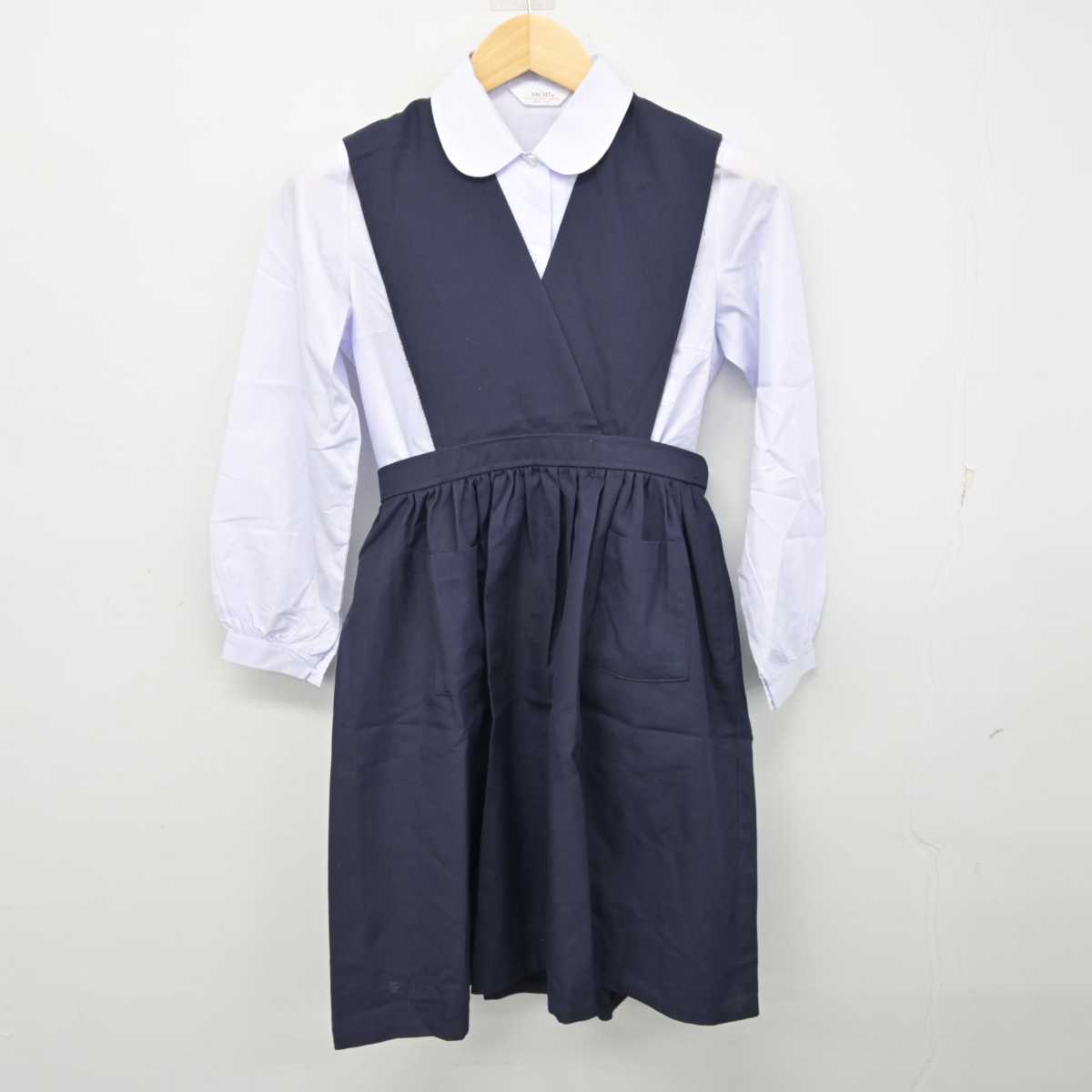 【中古】大阪府 追手門学院小学校 女子制服 5点 (ブレザー・シャツ・ジャンパースカート) sf057694