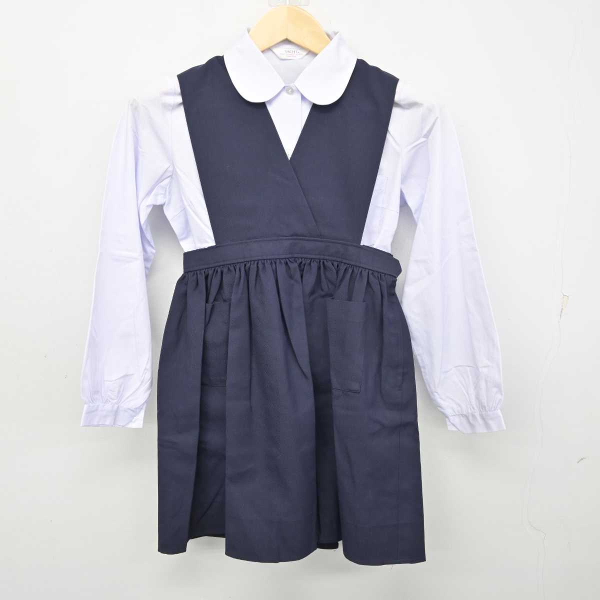 【中古】大阪府 追手門学院小学校 女子制服 3点 (ブレザー・シャツ・ジャンパースカート) sf057695