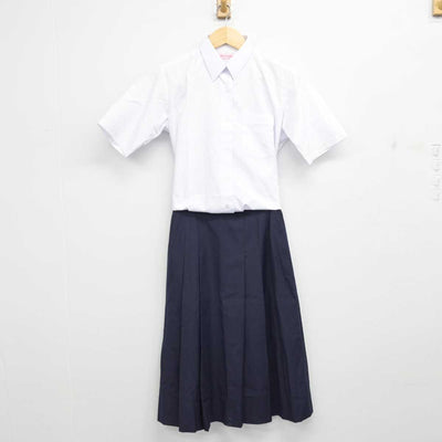 【中古】埼玉県 新栄中学校 女子制服 2点 (シャツ・スカート) sf057713