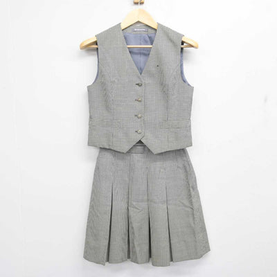 【中古】栃木県 宇都宮清陵高等学校 女子制服 3点 (ブレザー・ベスト・スカート) sf057719