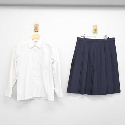 【中古】岐阜県 岐阜清流中学校 女子制服 2点 (シャツ・スカート) sf057736