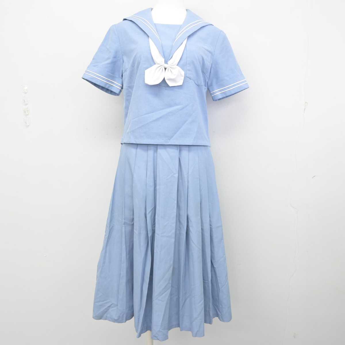 【中古】熊本県 東町中学校 女子制服 2点 (セーラー服・スカート) sf057741