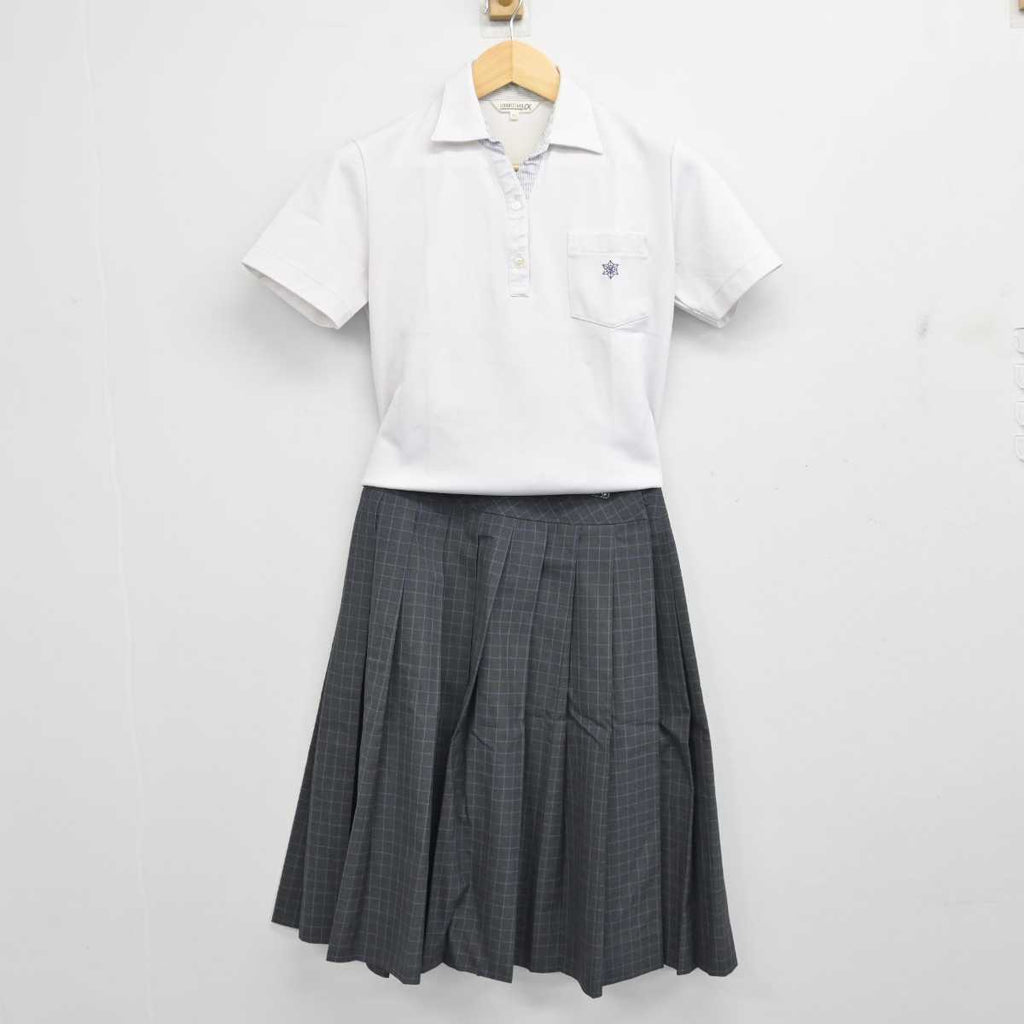 【中古】静岡県 焼津水産高等学校 女子制服 3点 (シャツ・スカート) sf057746