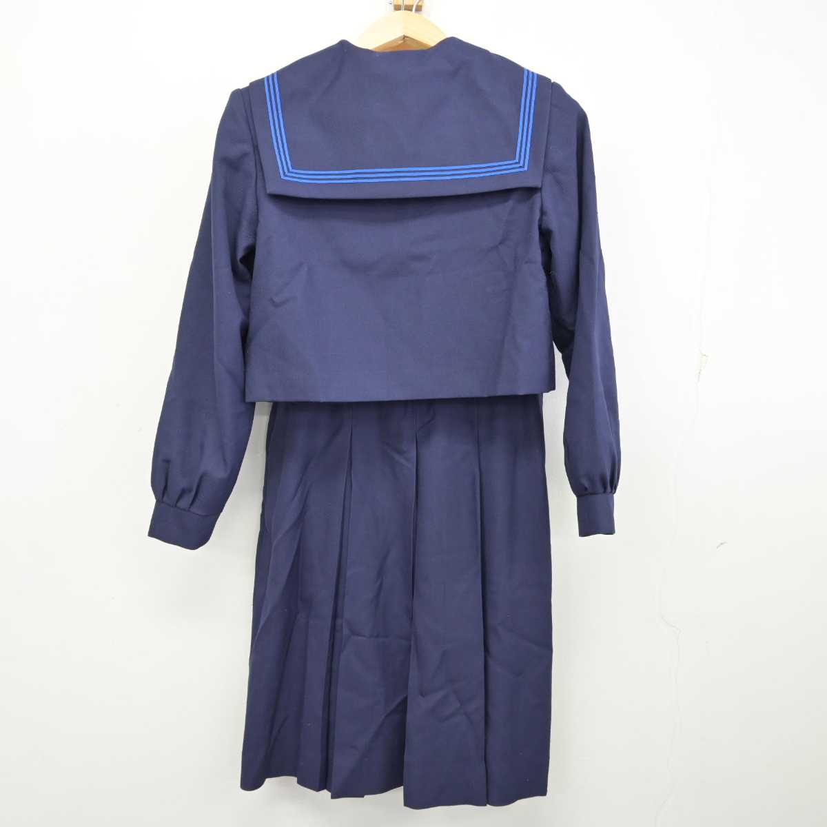 【中古】福岡県 香住丘高等学校 女子制服 4点 (ニット・セーラー服・ジャンパースカート) sf057753