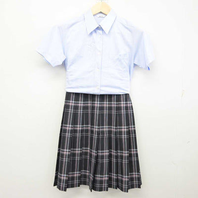 【中古】千葉県 千葉明徳高等学校 女子制服 2点 (シャツ・スカート) sf057781