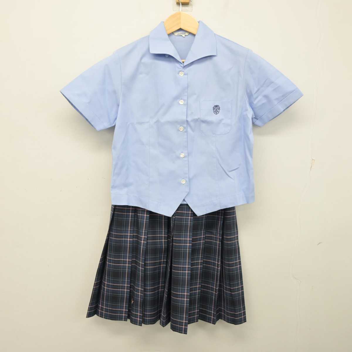 【中古】愛知県 桜丘高等学校 女子制服 3点 (シャツ・スカート) sf057806