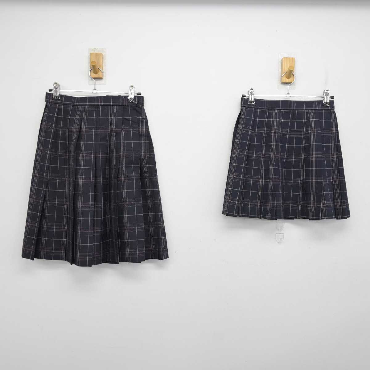 【中古】東京都 若葉総合高等学校 女子制服 4点 (ブレザー・スカート・スカート) sf057810