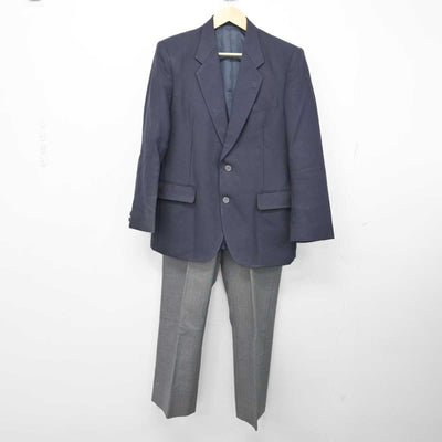 【中古】東京都 狛江高等学校 男子制服 3点 (ブレザー・ズボン) sf057811