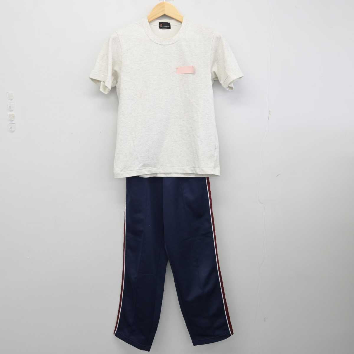 【中古】北海道 啓明中学校 女子制服 2点 (体操服 上・ジャージ 下) sf057838