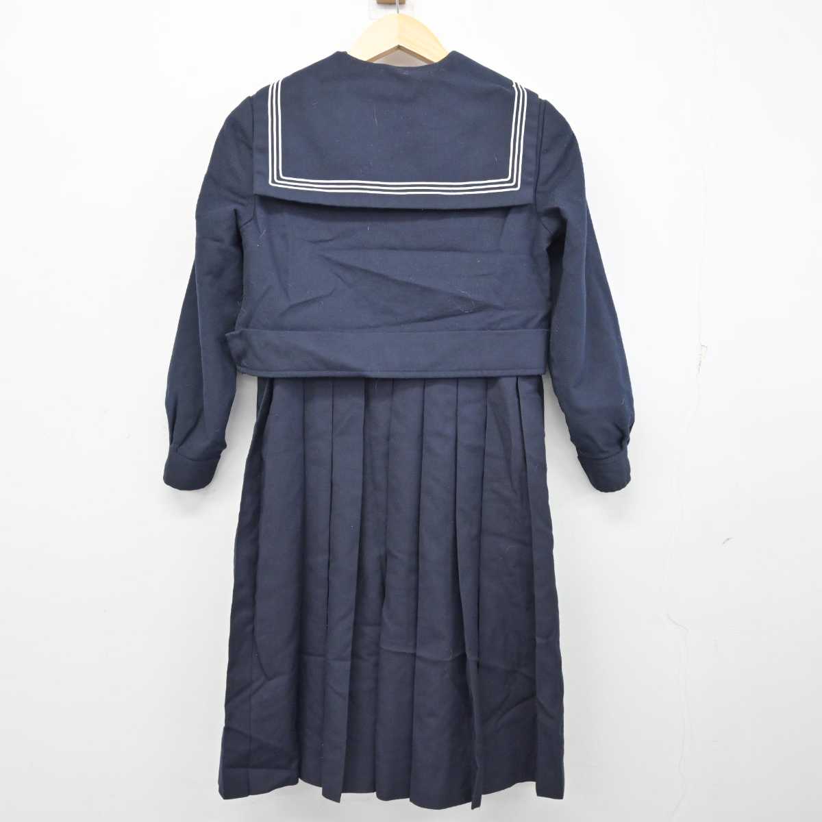 【中古】福岡県 折尾愛真高等学校 女子制服 4点 (セーラー服・ジャンパースカート) sf057842