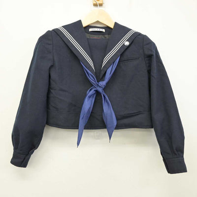 【中古】福岡県 折尾愛真高等学校 女子制服 4点 (セーラー服・ジャンパースカート) sf057842