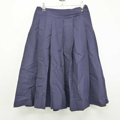 【中古】東京都 跡見学園中学校・高等学校 女子制服 2点 (ニットベスト・スカート) sf057852