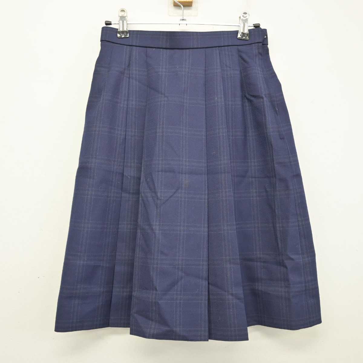 【中古】東京都 聖徳学園中学・高等学校 女子制服 4点 (ニット・シャツ・スカート) sf057860