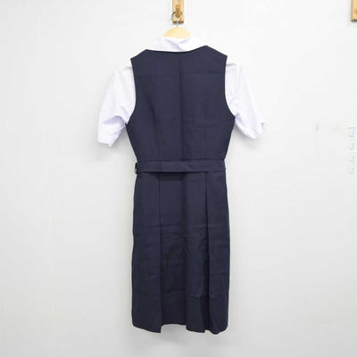 【中古】青森県 青森高等学校 女子制服 3点 (シャツ・ジャンパースカート) sf057872