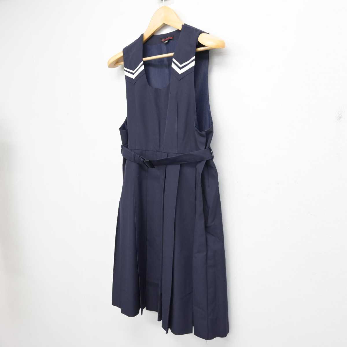 【中古】福岡県 上津役中学校 女子制服 1点 (ジャンパースカート) sf057890