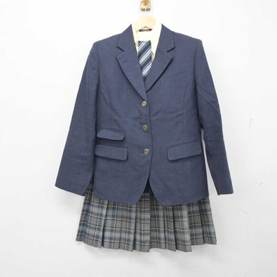 【中古】神奈川県 湘南学院高等学校 女子制服 5点 (ブレザー・ニット・シャツ・スカート) sf057899