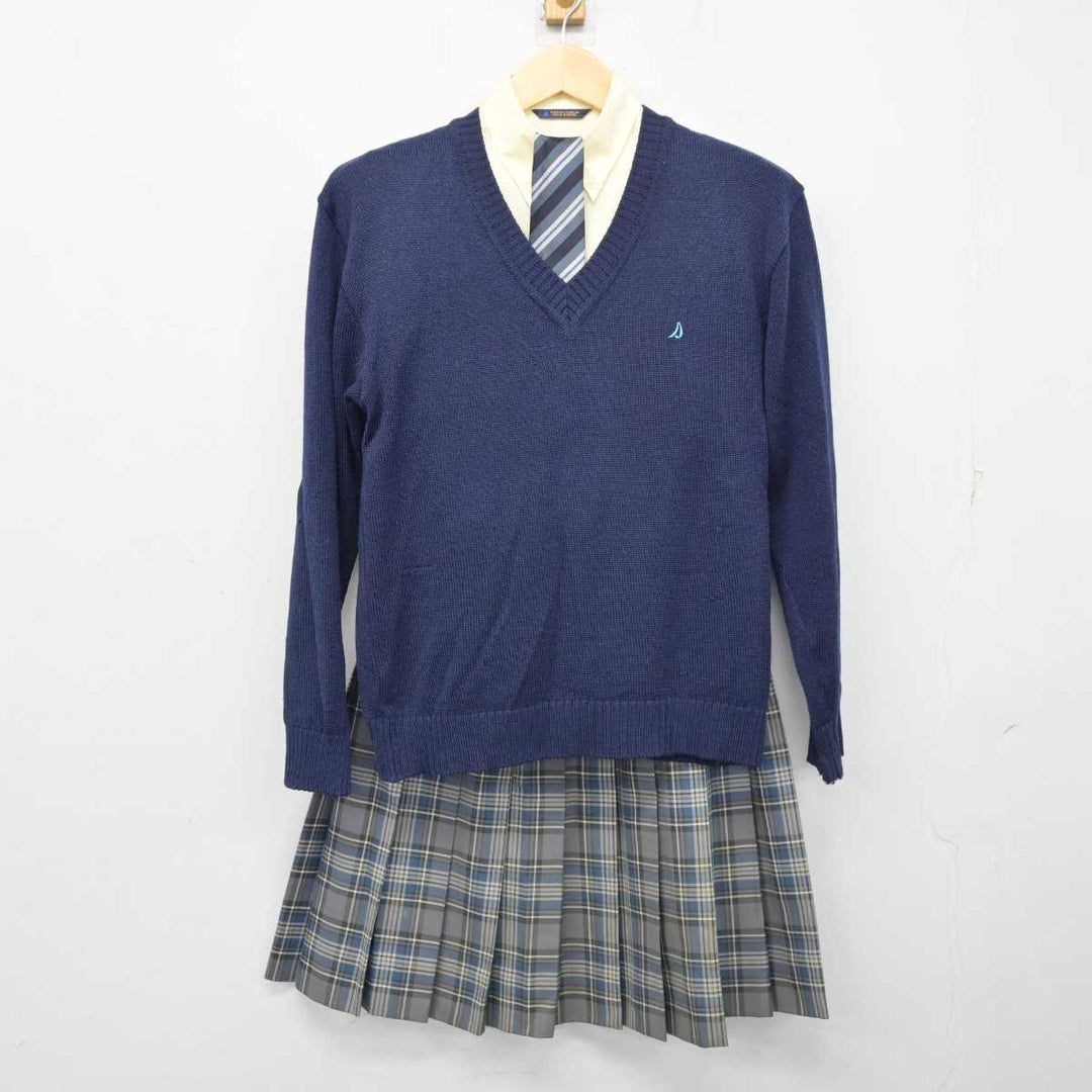 【中古】神奈川県 湘南学院高等学校 女子制服 5点 (ブレザー・ニット・シャツ・スカート) sf057899 | 中古制服通販パレイド