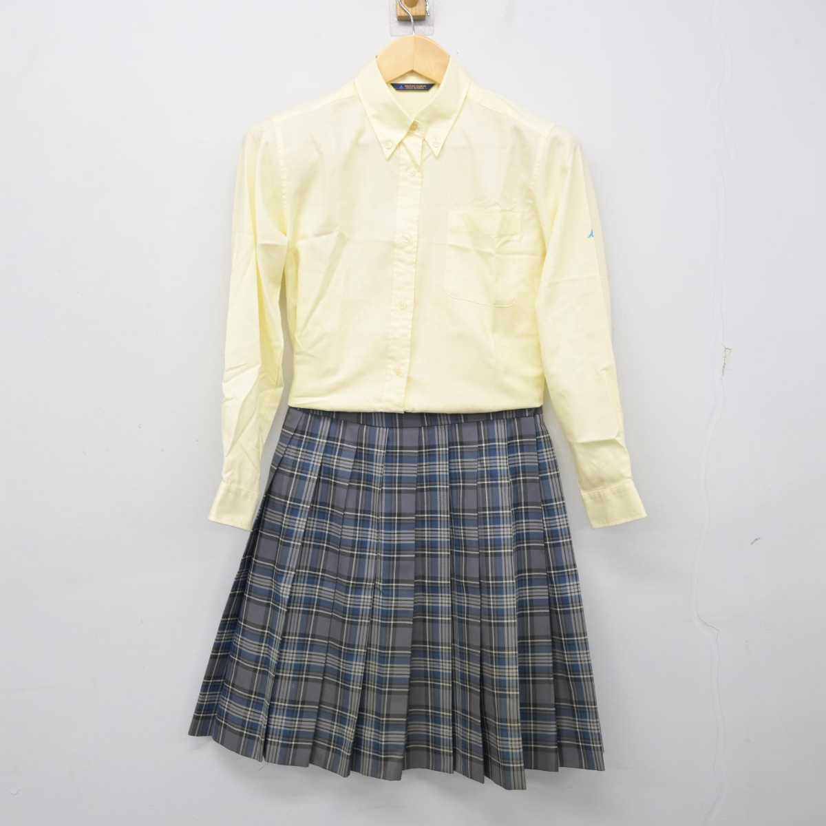 【中古】神奈川県 湘南学院高等学校 女子制服 5点 (ブレザー・ニット・シャツ・スカート) sf057899