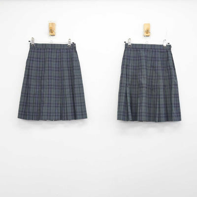 【中古】滋賀県 近江兄弟社中学校 女子制服 2点 (スカート) sf057912