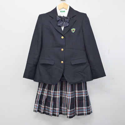 【中古】大阪府 四條畷学園中学校 女子制服 4点 (ブレザー・シャツ・スカート) sf057914