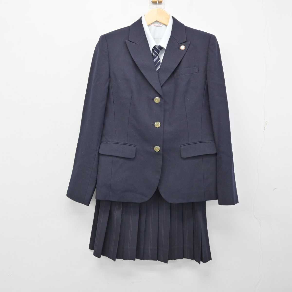 【中古】東京都 大妻中野高等学校 女子制服 5点 (ブレザー・シャツ・スカート) sf057926