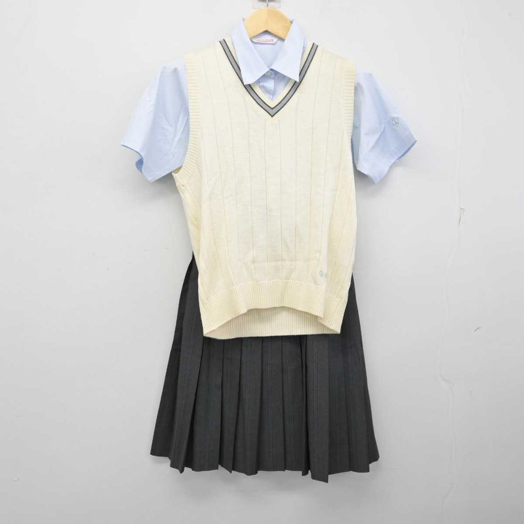 【中古】東京都 大妻中野高等学校 女子制服 3点 (ニットベスト・シャツ・スカート) sf057927 | 中古制服通販パレイド