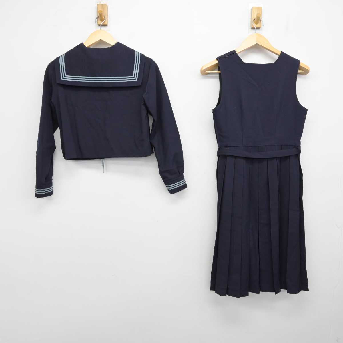 【中古】東京都 大妻中野中学校 女子制服 5点 (セーラー服・ジャンパースカート) sf057930