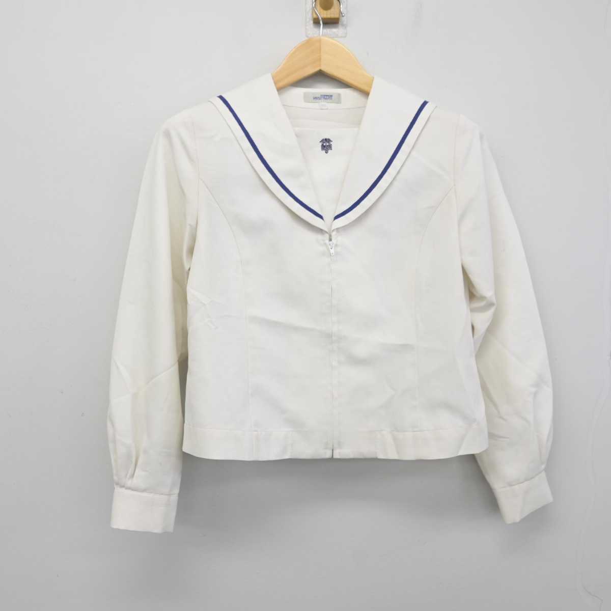 【中古】岐阜県 大垣商業高等学校 女子制服 2点 (セーラー服・スカート) sf057934