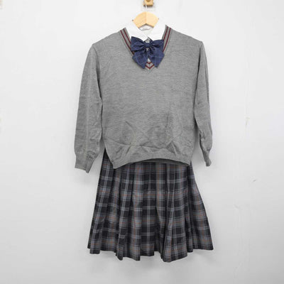 【中古】愛知県 星城高等学校 女子制服 5点 (ブレザー・ニット・シャツ・スカート) sf057945