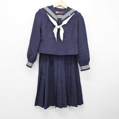 【中古】広島県 比治山女子高等学校 女子制服 4点 (セーラー服・スカート) sf057952