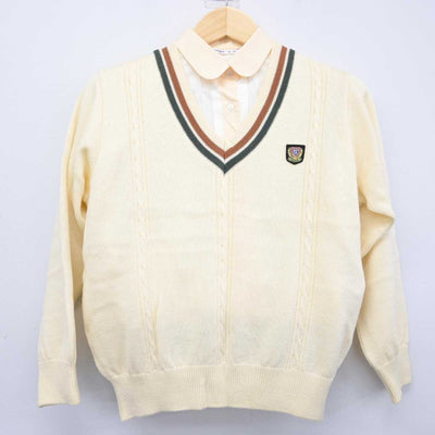 【中古】宮崎県 宮崎日本大学高等学校 女子制服 2点 (ニット・シャツ) sf057968