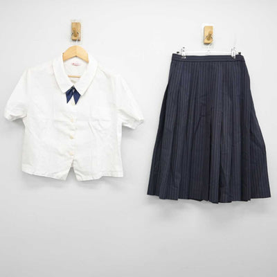 【中古】佐賀県 牛津高等学校 女子制服 3点 (シャツ・スカート) sf057992