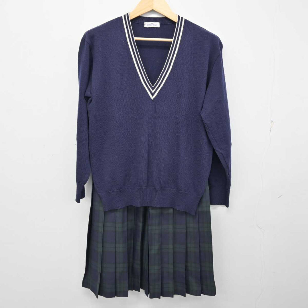 【中古】埼玉県 本庄女子高等学校 女子制服 3点 (ニット・ニットベスト・スカート) sf057993 | 中古制服通販パレイド