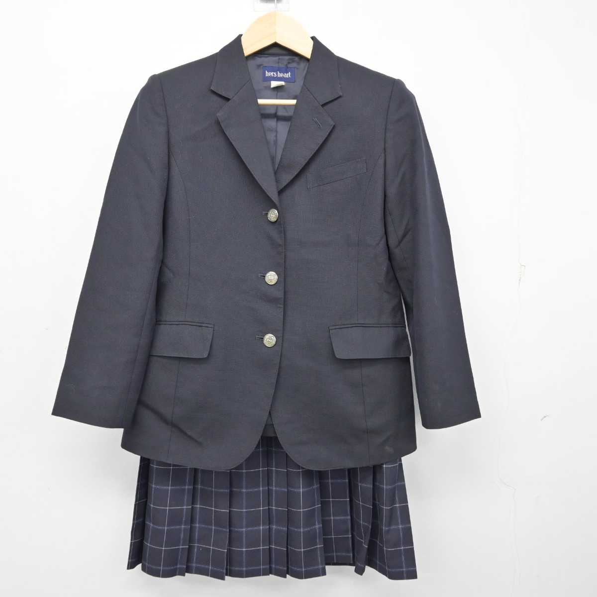 【中古】千葉県 生浜高等学校 女子制服 2点 (ブレザー・スカート) sf057998