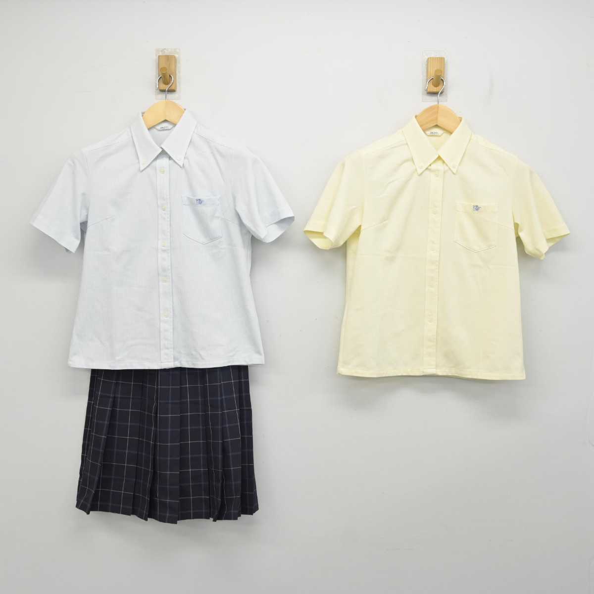 【中古】千葉県 生浜高等学校 女子制服 3点 (シャツ・スカート) sf057999