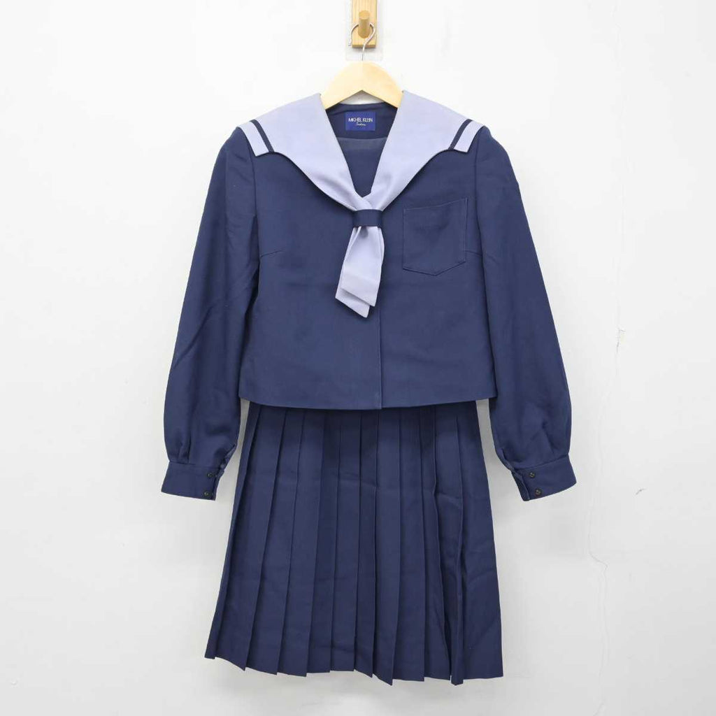 中古】鳥取県 福米中学校 女子制服 2点 (セーラー服・スカート