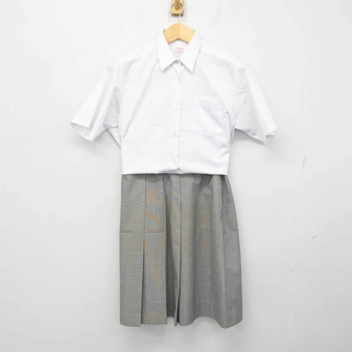 【中古】埼玉県 霞ヶ関中学校 女子制服 2点 (シャツ・スカート) sf058012