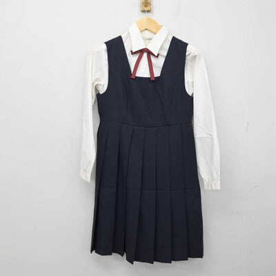 【中古】新潟県 新潟中央高等学校 女子制服 5点 (ブレザー・シャツ・ジャンパースカート) sf058034